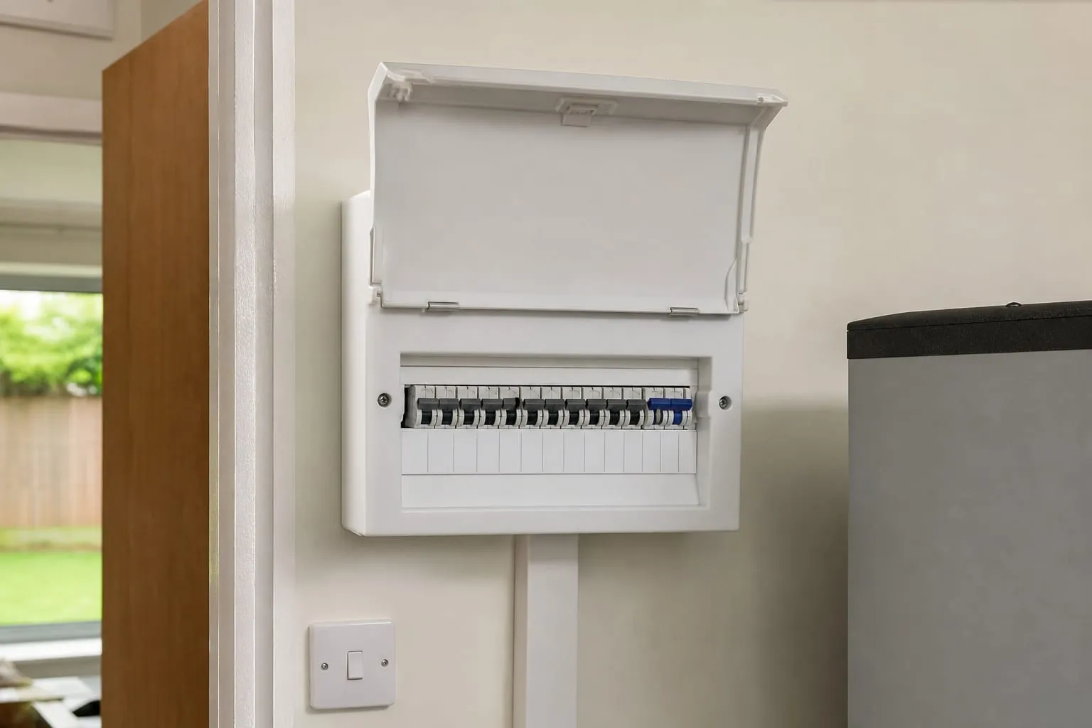 Domestic consumer unit and electrics